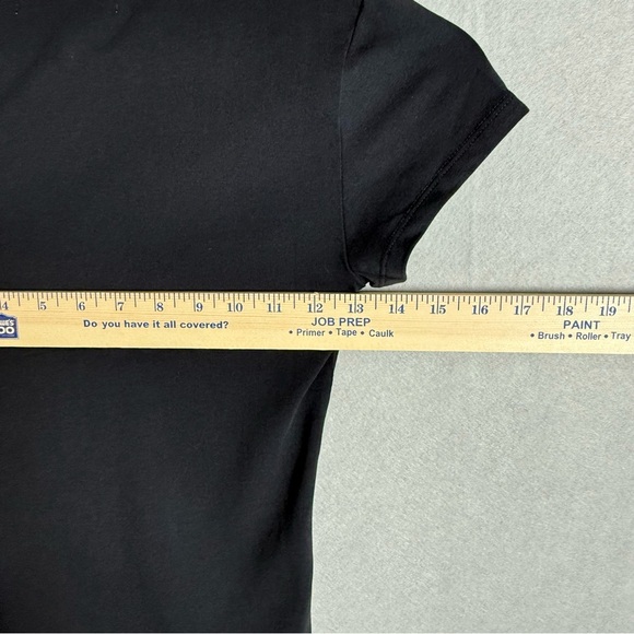 Brand New WeWoreWhat Cropped Baby V-Neck Short Sleeve T-Shirt in Black NWT - Picture 10 of 10